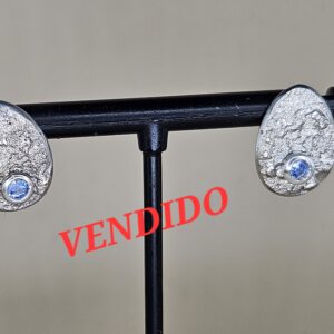 Pendientes BOTÓN TANZANITA