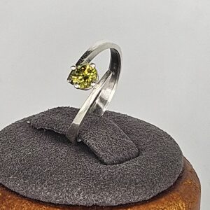 Anillo Espiral Dark Peridot