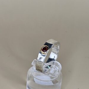 Anillo  Granate Martele bola