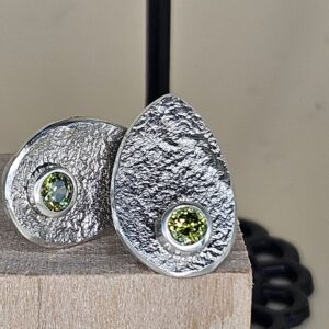 Pendientes Boton DARK-PERIDOT